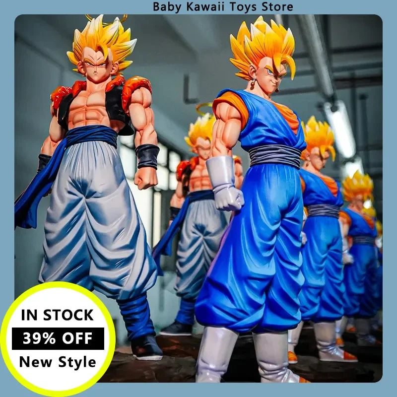 30cm Dragon Ball Jt Gogeta Figuras Dbz Super Saiya Vegetto Mountain And River Twin King 3.0 Action Figures Model Toys Kids Gift