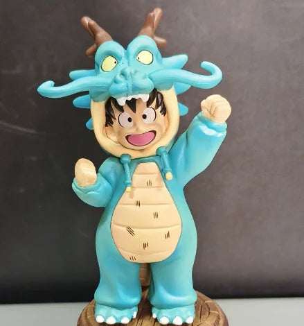 10cm Dragon Ball Z Goku Anime Figures Kid Goku Cos Shenron Action Figurine PVC Statue Toy Doll Desk Collection Decor Model Gift