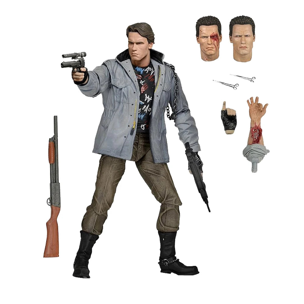 NECA Terminator 7” Scale Action Figure-Ultimate Tech Noir T-800 Schwarzenegger Model Doll Gift NECA 100% Original Garage Kit