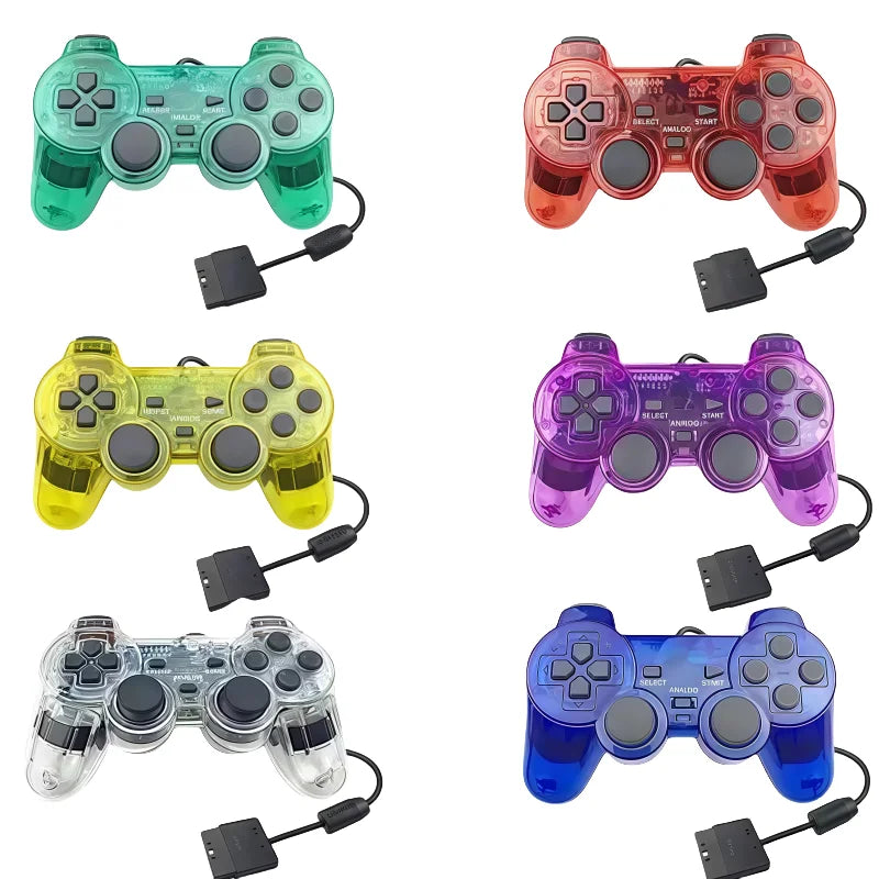 PS2 Controller Wired game Gamepad PS2/PS1 for Sony 2.4G Playstation 2 Joystick Game Handle USB PC Game Console dual vibration