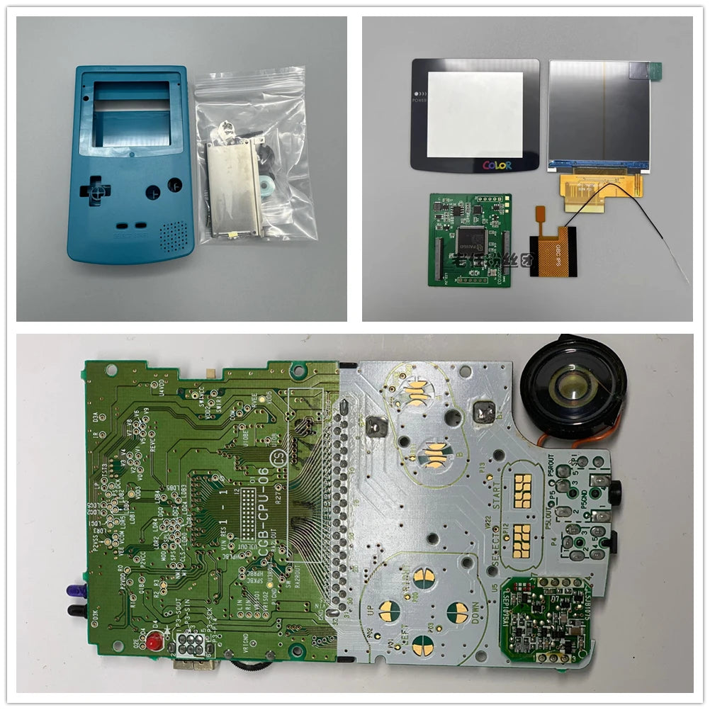 GBC New Casing and Original Motherboard 2.6 Inch LCD Display Screen for GAMEBOY COLOR GBC IPS LCD Retro Handheld Game Console