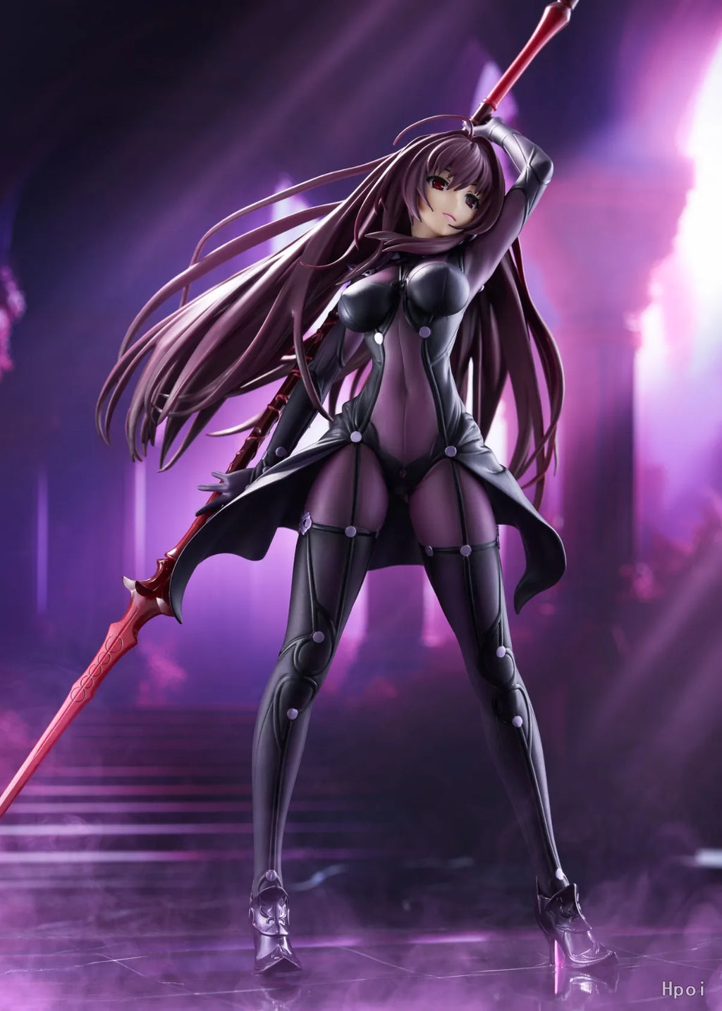 31CM Anime Fate/Grand Order Scathach Figure 1/7 Lancer Stand Model Toy Doll Action Figure PVC