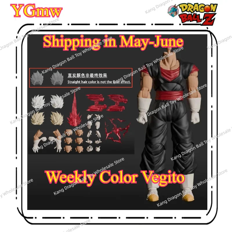 New Product Pre-order YGmwstudio  Dragon Ball Vegetto Weekly Color Hidden Color 1/12 Action Figure Figure