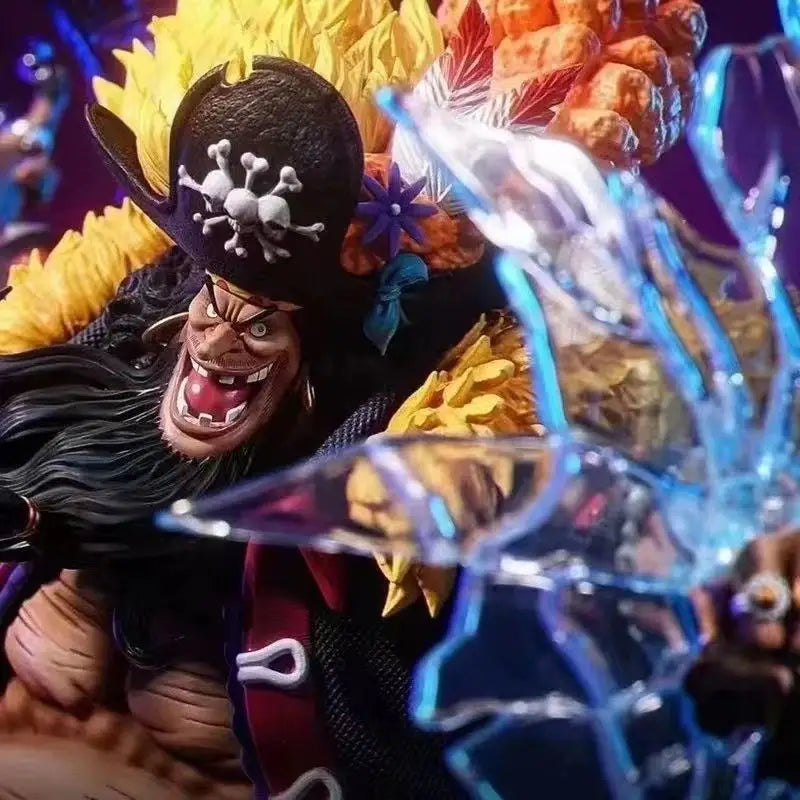 22cm Blackbeard Marshall D Teach Figures Manga One Piece Anime Figure Black Beard GK Statue Model Collection Room Ornament Gift