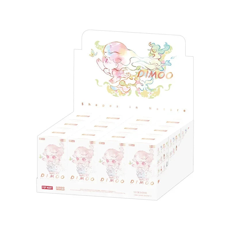 POP MART DIMOO Shapes in Nature Series Blind Box Toys Kawaii Anime Action Figure Surprise Mystery Box Dolls Girls Gift