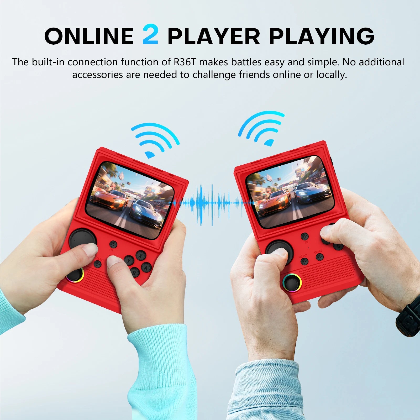 AISLPC R36T Retro TV Handheld Game Console Wifi Multiplayer 3.5 inch IPS Screen Linux System Portable Pocket Player 18000+ Games