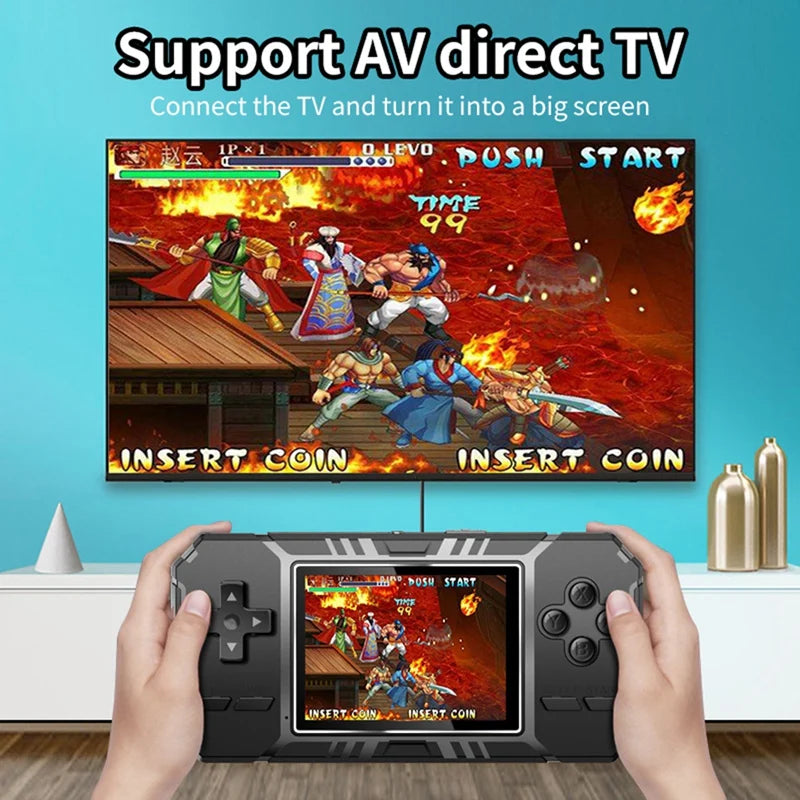 B50B-Retro Portable Mini Handheld Game Console 8-Bit 3.0 Inch Color Screen LCD Game Player Built-In 500 Games