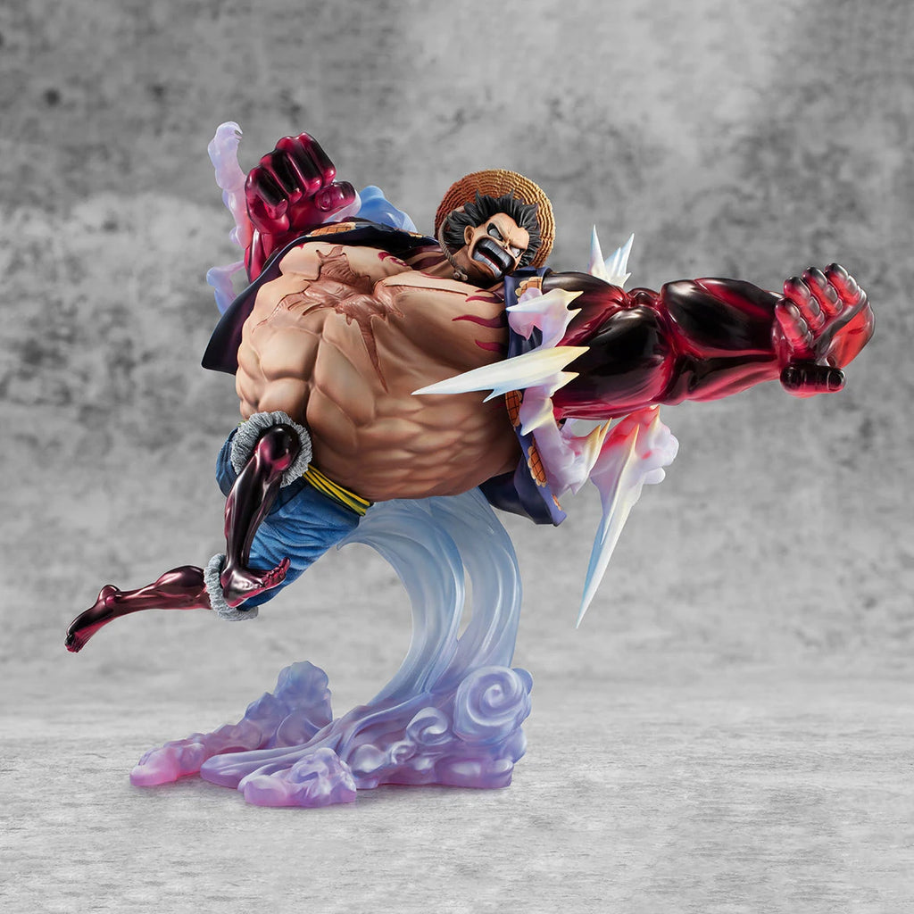 В наличност One Piece Monkey D. Luffy Gear 4 Bouncy Man Megahouse POP SA-MAXIMUM Колекционерски орнаменти Кутия Маркови играчки Подаръци