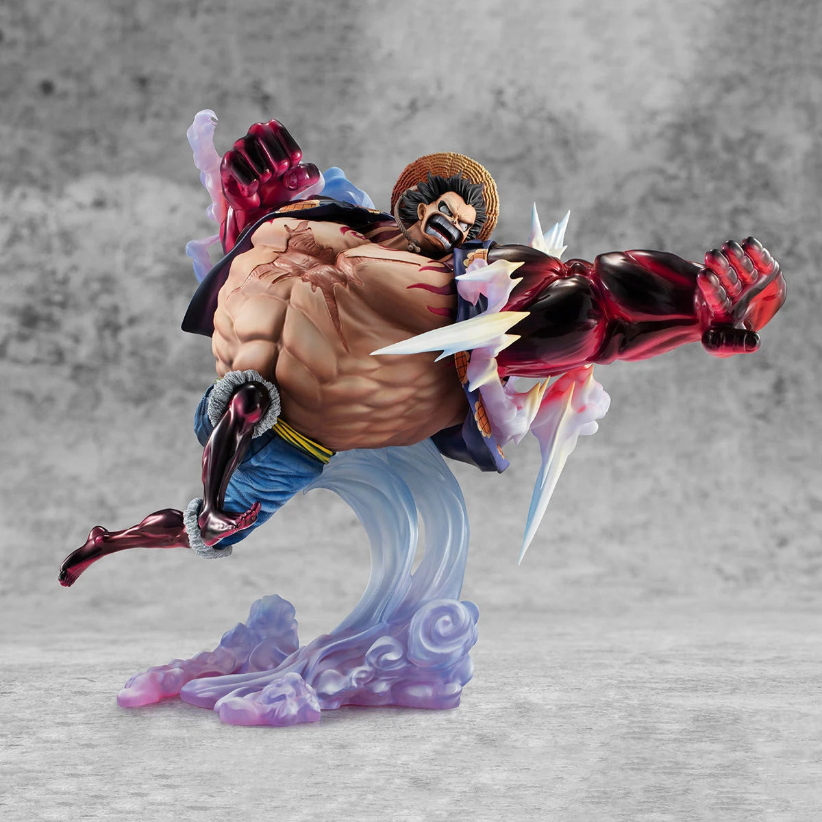 В наличност One Piece Monkey D. Luffy Gear 4 Bouncy Man Megahouse POP SA-MAXIMUM Колекционерски орнаменти Кутия Маркови играчки Подаръци