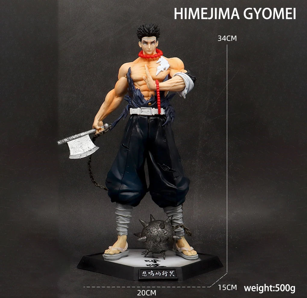 29cm  Kimetsu no Yaiba Anime Figures Yoriichi Daki Gyutaro 12 Style Action Figure Statue Model Doll Collection Toys Gifts