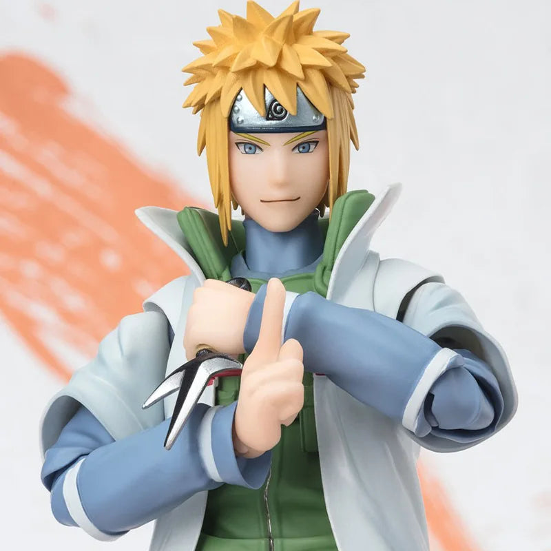 In Stock Bandai Original S.H.Figuarts SHF Minato Namikaze -NARUTOP99 Edition- Anime Action Figure Model Finishe Toy Gift for kid