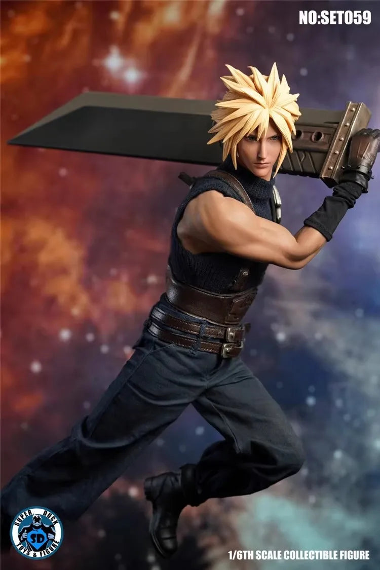 SUPER DUCK SET059 1/6 Soldier Fantasy Cloud Head Sculpt Clothing Accessory Set Fit 12'' Action Figure Model Toys In Stock