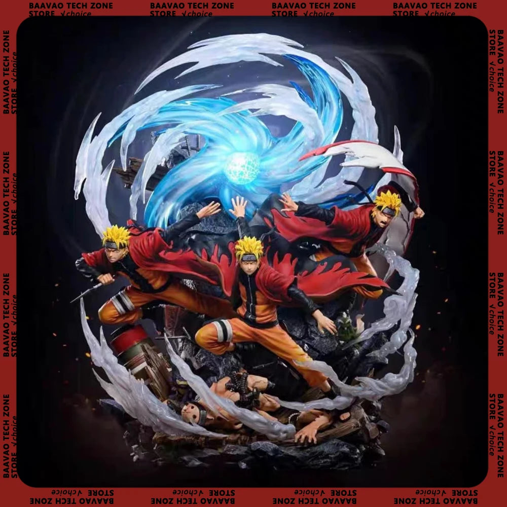 30 см Наруто фигурка Узумаки Наруто аниме фигурка светещ Наруто модел PVC екшън играчка статуя кукли колекция за възрастни момче подарък кукла