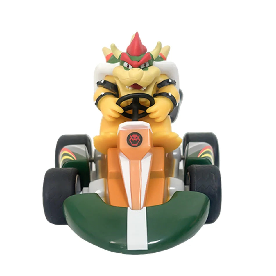 Mario Kart Figure Mario Power Car Cartoon Action Figure Cute PVC Model Desktop Ornaments decoration Toys Holiday Gifts