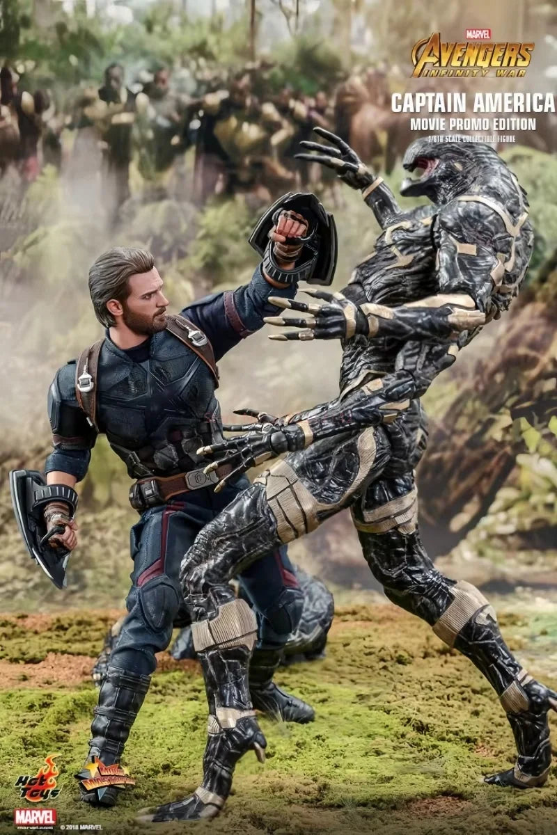 Hot Toys Captain America Steve Rogers Action Figure 1/6 Avengers Anime Figure MMS480 Statue Deluxe Edition Model Collection Toy