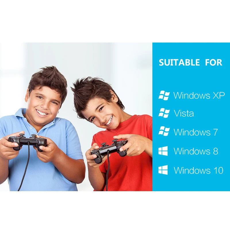 Data Frog Wired Gamepad for PS2 Controller for PS2 Joystick for Playstation 2 Vibration Shock Joypad Wired USB PC Control