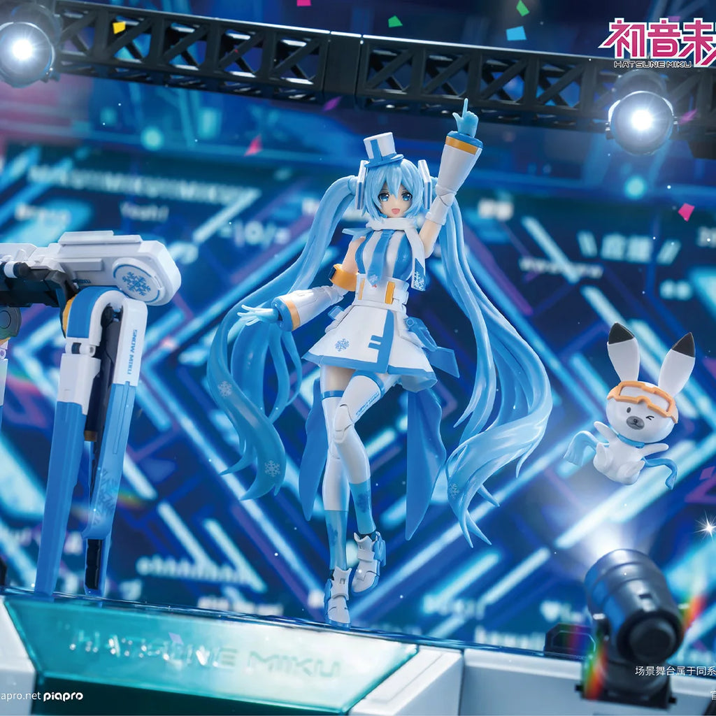 Presale Soskill Hatsune Miku Assembly Model Snow Miku Action Figures With Deer Original Anime Girl Collectible Doll Toy Gift