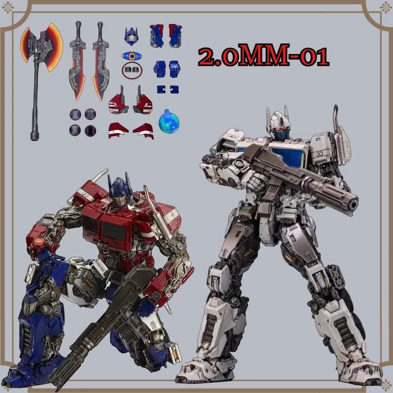[Original] 2.0 Optimus Prime MM01 MM-01 Model Main Colors, Contours, Decals, and Alloy Skeleton Model Upgrade Collectible