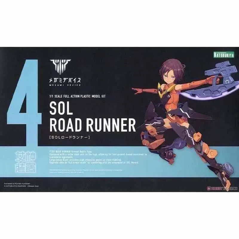 Kotobukiya Megami Device Model Kit Sol Hornet Road Runner Low Cisibility Anime Figure Mobile Suit Girl Action Figures Toys