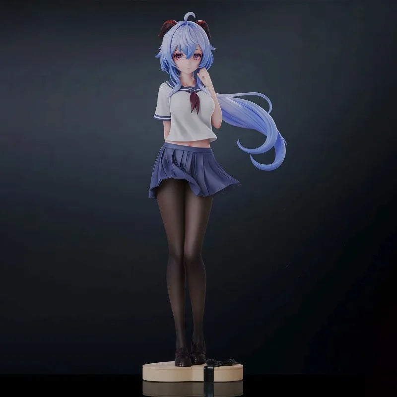 In Stock 25cm Genshin Impact Figure Ganyu Cute Beautiful Girl Anime Game Model Pvc Desktop Ornament Decorations Holiday Gifts