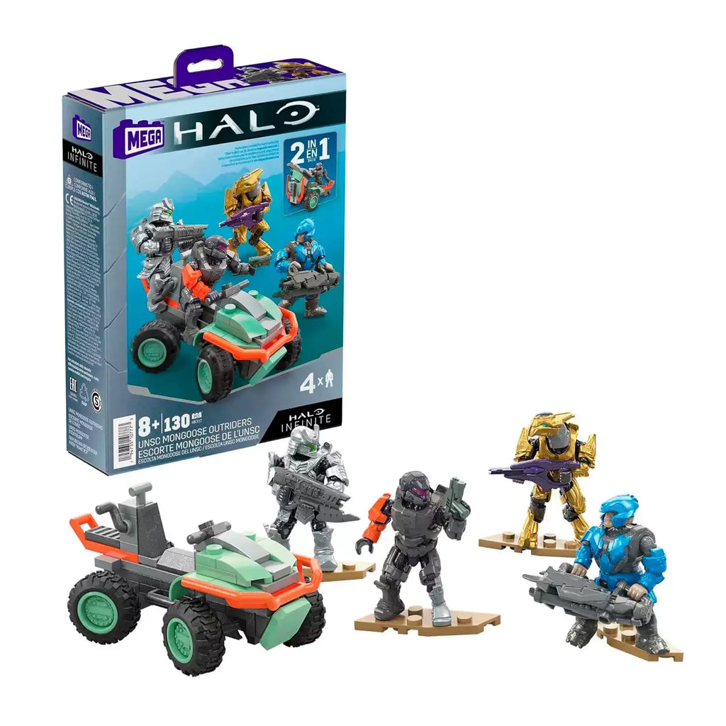 Mega Bloks Mongoose Outriders Gungoose Gambit Ghost of Requiem Loose Mini Action Figure Collectible Toy for Decoration And Gift