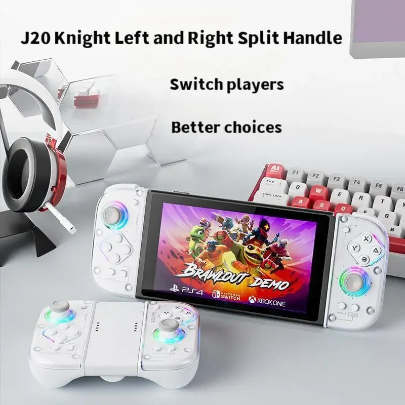 J20 links und rechts Halle joystick split spiel controller JoyCon vibration Halle mechanische taste PC wireless Bluetooth