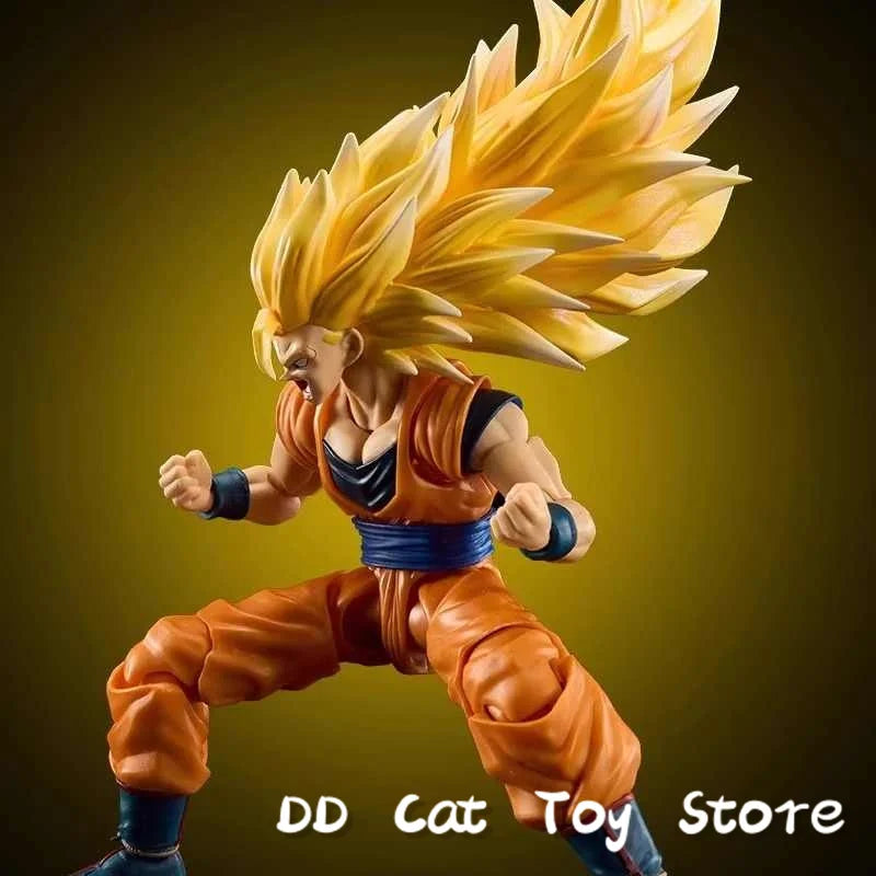 In Stock SSW Studio Dragon Ball Son Goku Head Sculpture Special Effect Super Saiya Ssj3 Action Figure Model Toy Applicable SHF