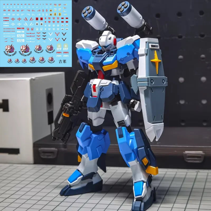 G-Line Assault Armor Standard Type HGUC 1/144 RX-81AS Mech Assembly Model Kit Action Figures Doll Children's Toys Ornament Gift