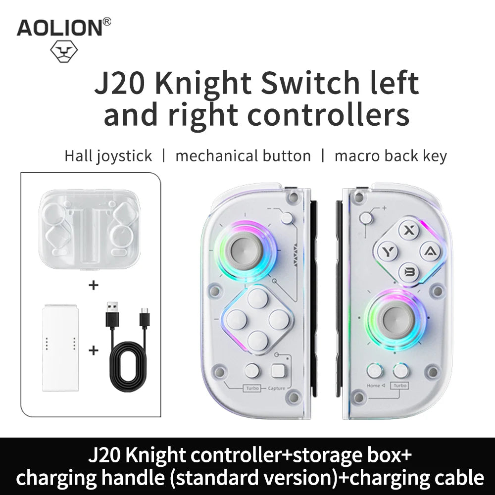 J20 links und rechts Halle joystick split spiel controller JoyCon vibration Halle mechanische taste PC wireless Bluetooth