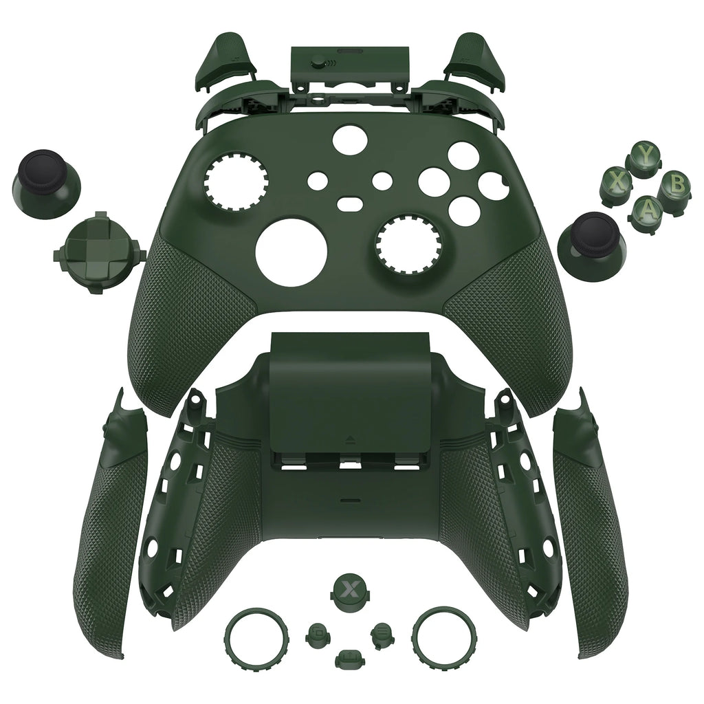 eXtremeRate ASR-Version, vollständiges Set an Shell-Tasten für Xbox Core Controller (Xbox Series X &amp; S Controller) – Diamantstrukturiertes Schwarz