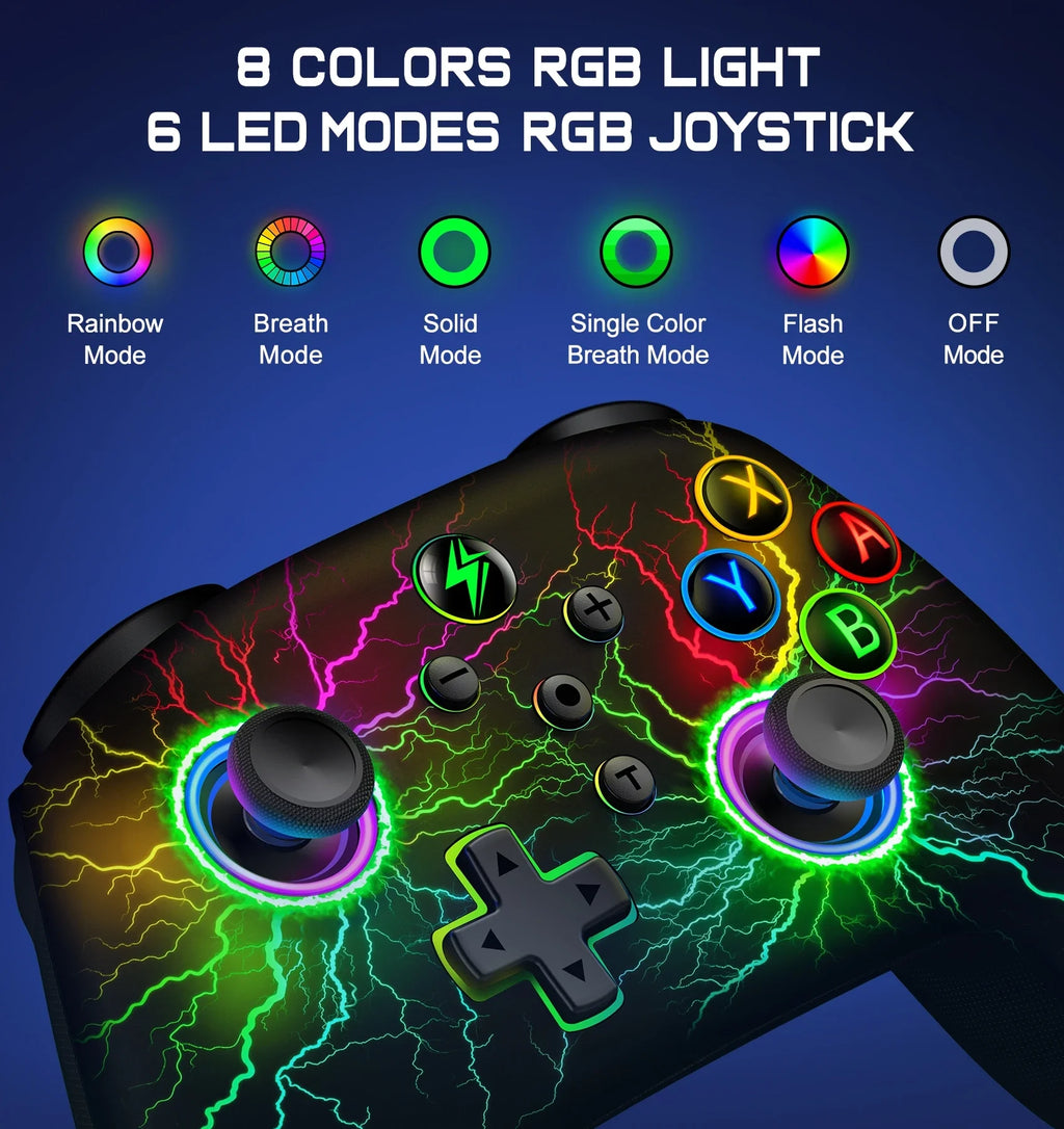 DinoFire Wireless Controller For Nintendo Switch OLED  Pro Gamepad for Switch Lite with 1000Mah Rechargeable Battery