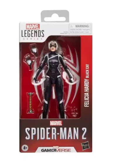 Original Hasbro Marvel Legends Series Gamerverse Spider-Man 2 Felicia Hardy Black Cat Anime Figure Toy Collection Model