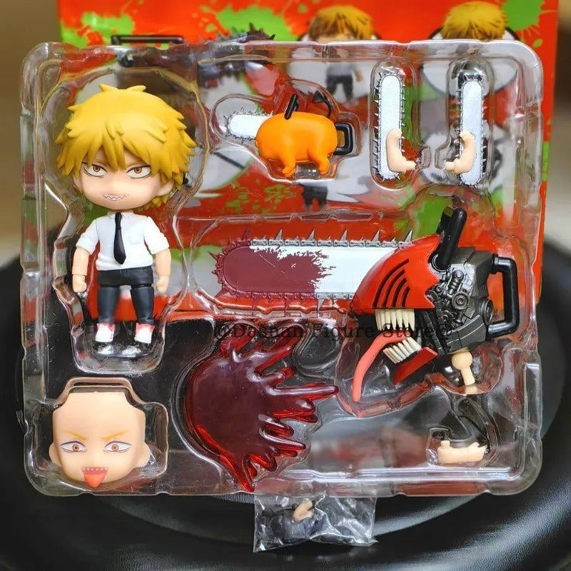 Anime Chainsaw Man Action figure Denji Pochita Figurine Cute Figures  Movable #1560 Collection Car Ornaments Model Toys