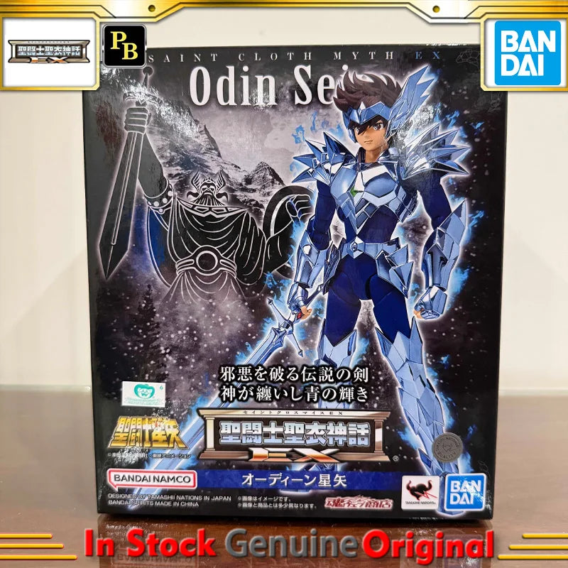 Original BANDAI Saints Myth EX Odin Seiya BP Saint Seiya PVC Action Figure Desktop Decoration Collection Toy Boy's Birthday Gift