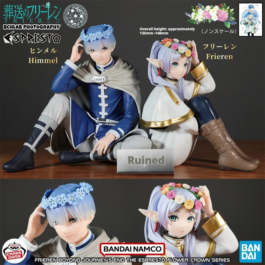 Bandai Original Frieren: Beyond Journey’S End Himmel Anime Action Figure Model Ornaments Frieren High Quality Pvc Figurines Gift