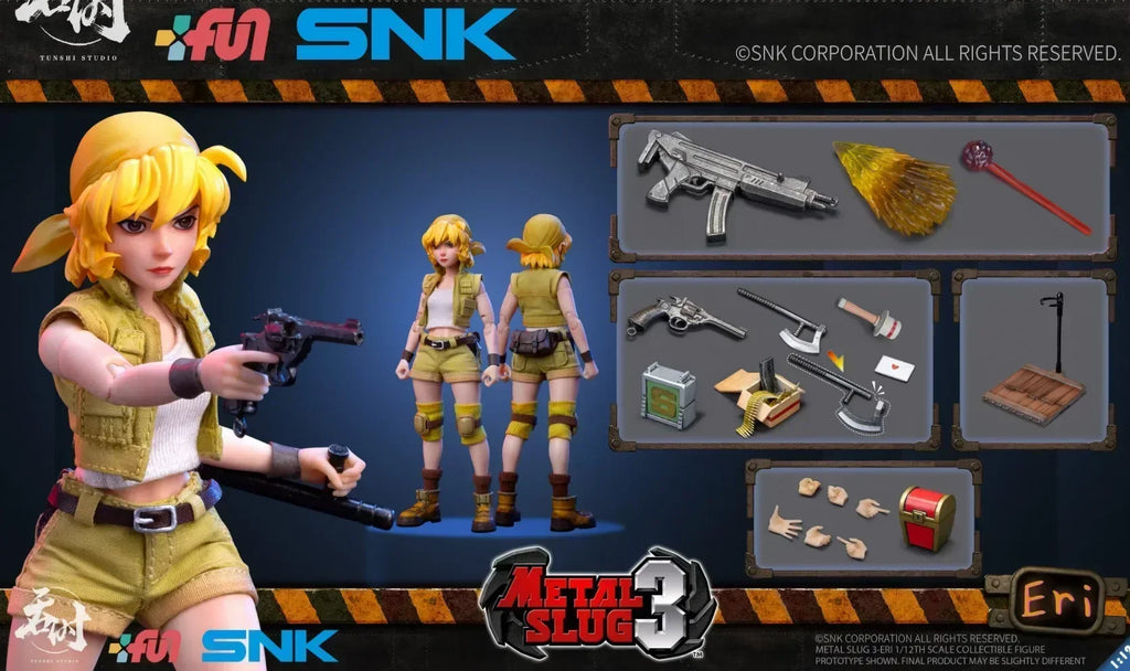En Stock Original Snk Metal Slug Figura De Acción Juguete Fior Airi Sisters 1/12 Colección De Tela Regalo