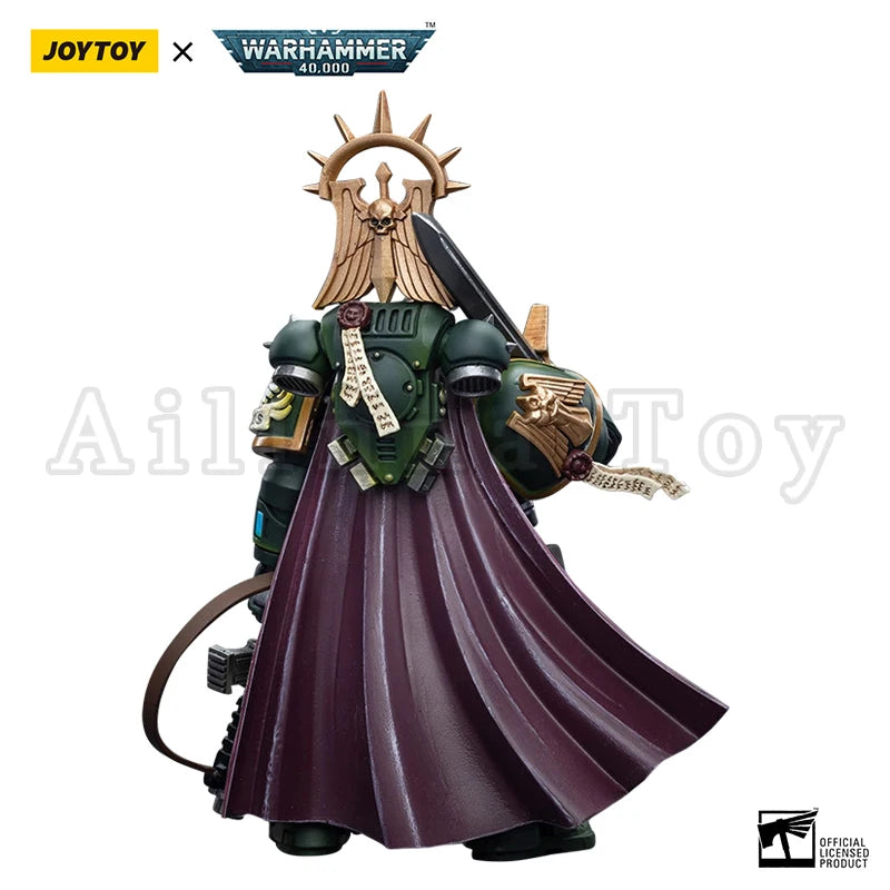 JOYTOY 1/18 Action Figure 40K Dark Angels Master Lazarus Master With Power Fist Anime Military Model