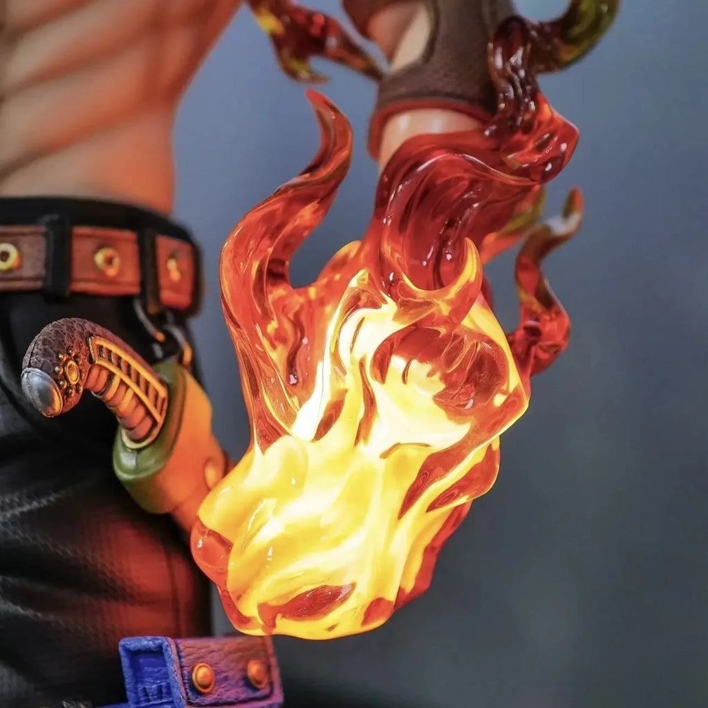 JT One Piece Portgas D. Ace 1/3 Scale 3rd Anniversary GK Statue CollectibleAnime Action Figure Flame Effect Model Boyfriend Gift