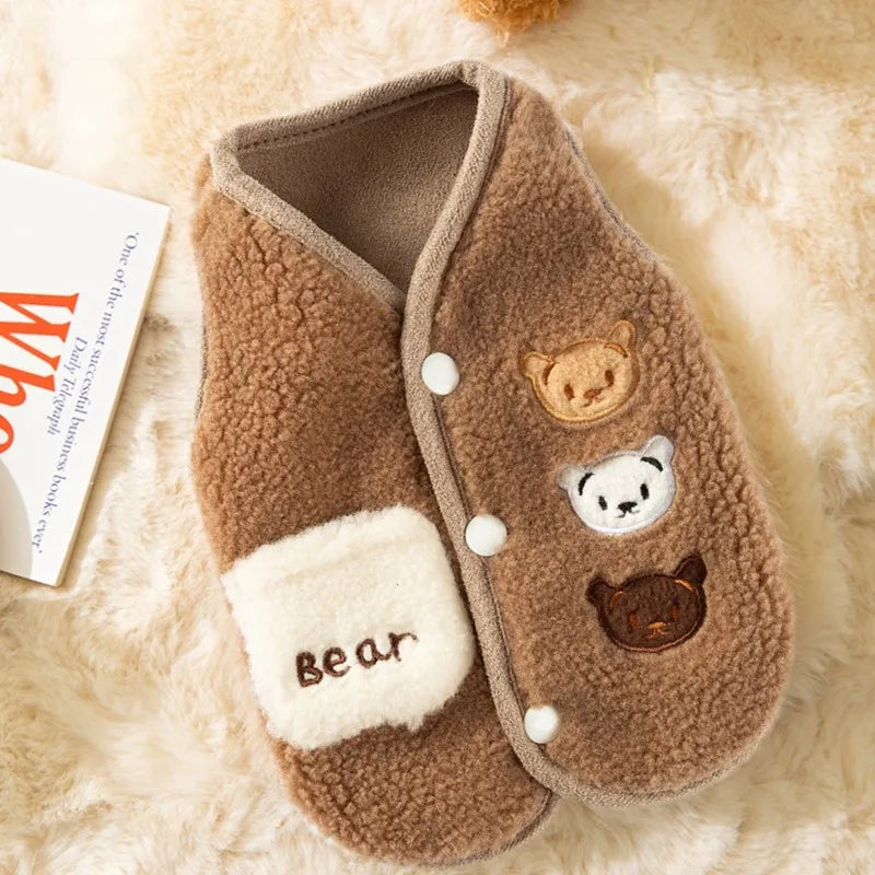 Cotton Dog Clothes Small Dogs Winter Dog Coat Luxury Warm Clothing Chihuahua Bichon Apparels with D-Ring Thicken Dog Jacket Vest