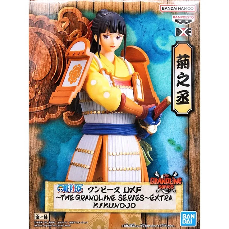 Bandai Original BANPRESTO Anime ONE PIECE Kikunojo Armor DXF Actionfigur Sammlerstück Modell Spielzeug Weihnachts- oder Geburtstagsgeschenk
