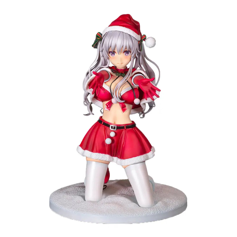 19CM Anime Hiiragi Snowflake Figure Kneeling Anime Model Toy Gift Collection Decoration Ornament PVC