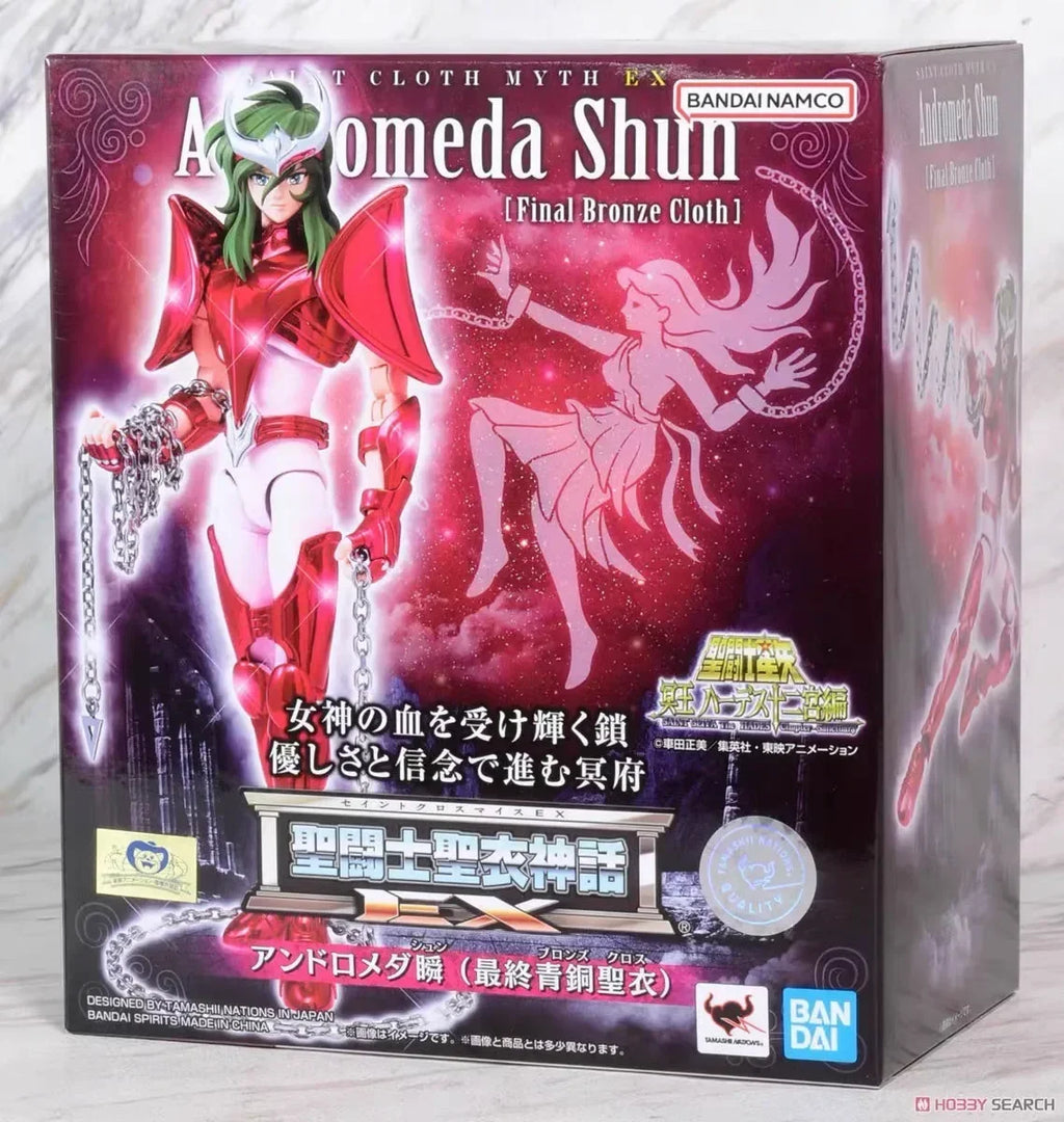 Original Bandai Saint Clothd Myths Ex Andromeda Shun Final Bronze Cloth V3 Action Figures 17cm Pvc Model Toys Gifts