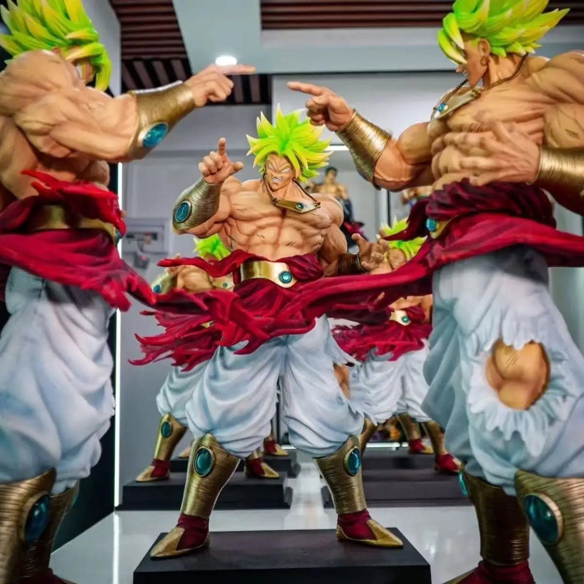 CK&Jt Statue Dragon Ball Z Broly Figure Ssj3 Broly Super Saiyan PVC Action Figures 50cm/19.69inch Collection Mode Toys Gifts