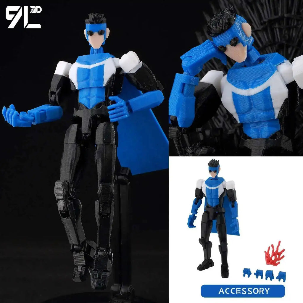 9L3D Dummy13 Unbesiegbarer Omni-Man-Verrat Anime Mehrgelenk-Shapeshift-Spielzeug Kampf-Actionfiguren Freundgeschenk Lucky Titan13
