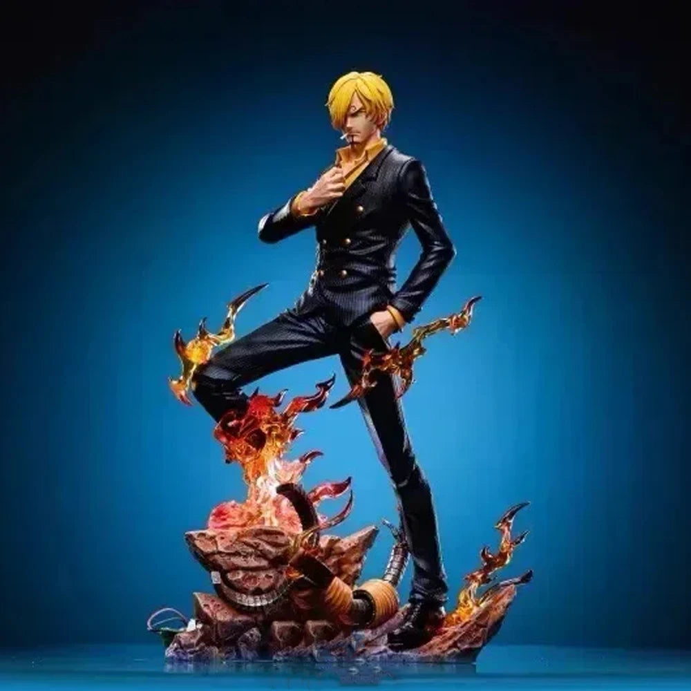 One Piece Gk Sanji Figures Sanji Luminous 27cm Anime Figure Statue Pvc Figurine Model Doll Decoration Collection Room Toys Gifts