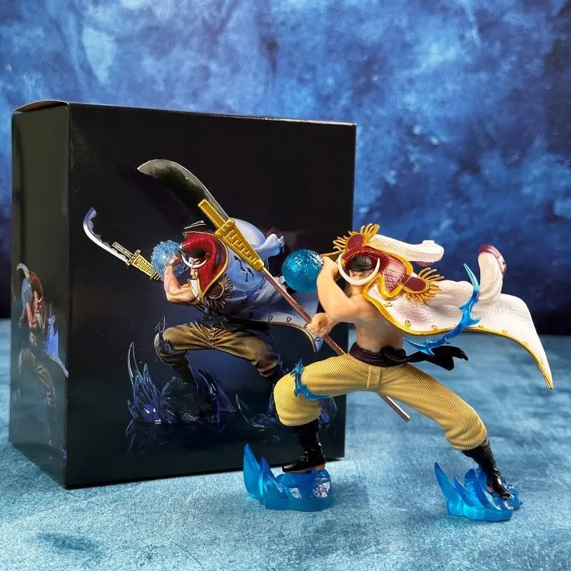 Statue Scene Combat Stance One Piece LXE Dward Newgate Peripheral Ornaments Birthday Gift Anime Figure Bandai Banpresto Model