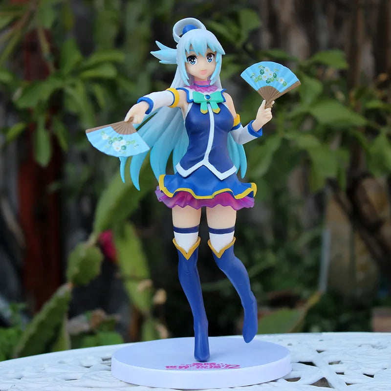 Anime Kono Subarashii Sekai ni Shukufuku o! Aqua Action Figure PVC Sammlung Modell Puppe Hobby Spielzeug Desktop Decrations 20cm
