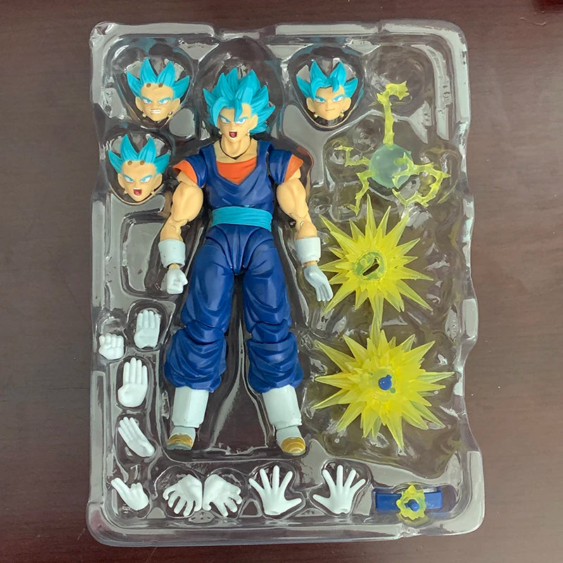 SHF Dragon Ball Super Saiyan Vegito екшън фигурка Бог Аниме DragonBall Gokou фигурка играчка коледен подарък колекция