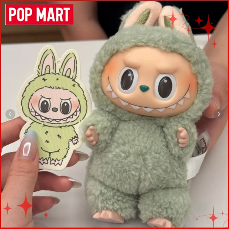 Genuine POP MART Labubu V1 V2 V3 Macarons Have A Seat Big Into Energy Coca Cola Series Vinyl Plush Pendant Blind Box Plush Toys