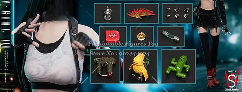 SWTOYS FS066/067/068 1/6 Women Soldier Tifa Fighting Girl Combat Outfit Accessory Fit 12Inch Action Figure Model Dolls